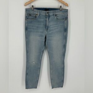 Polo Ralph Lauren Women's Jeans Blue Sz 32 The Tompkins Mid Rise Skinny Crop Y3